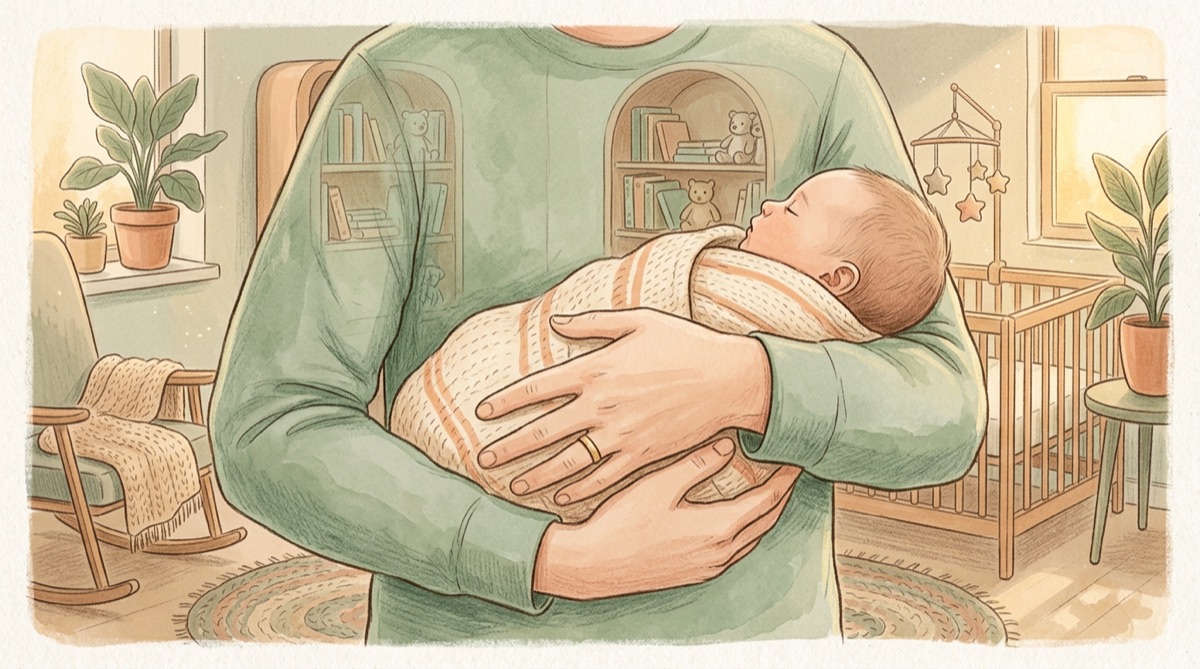 Illustration : Le rituel du coucher : 5 étapes douces pour apaiser bébé le soir